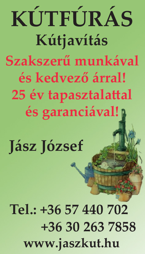 kútfúrás Jászberény